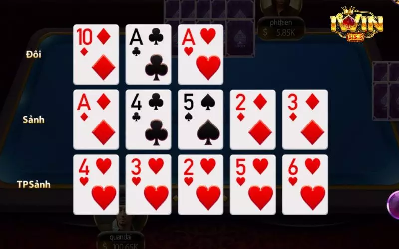 Chiến thuật sắp xếp bài hợp lý nâng cao tỷ lệ thắng khi chơi mậu binh