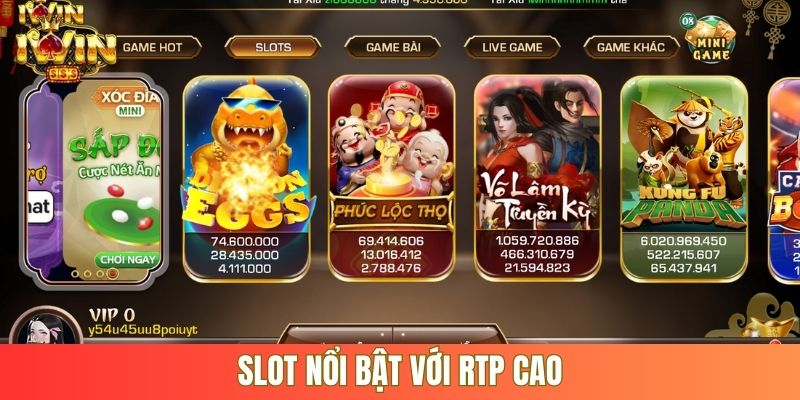 Slot nổi bật với RTP cao